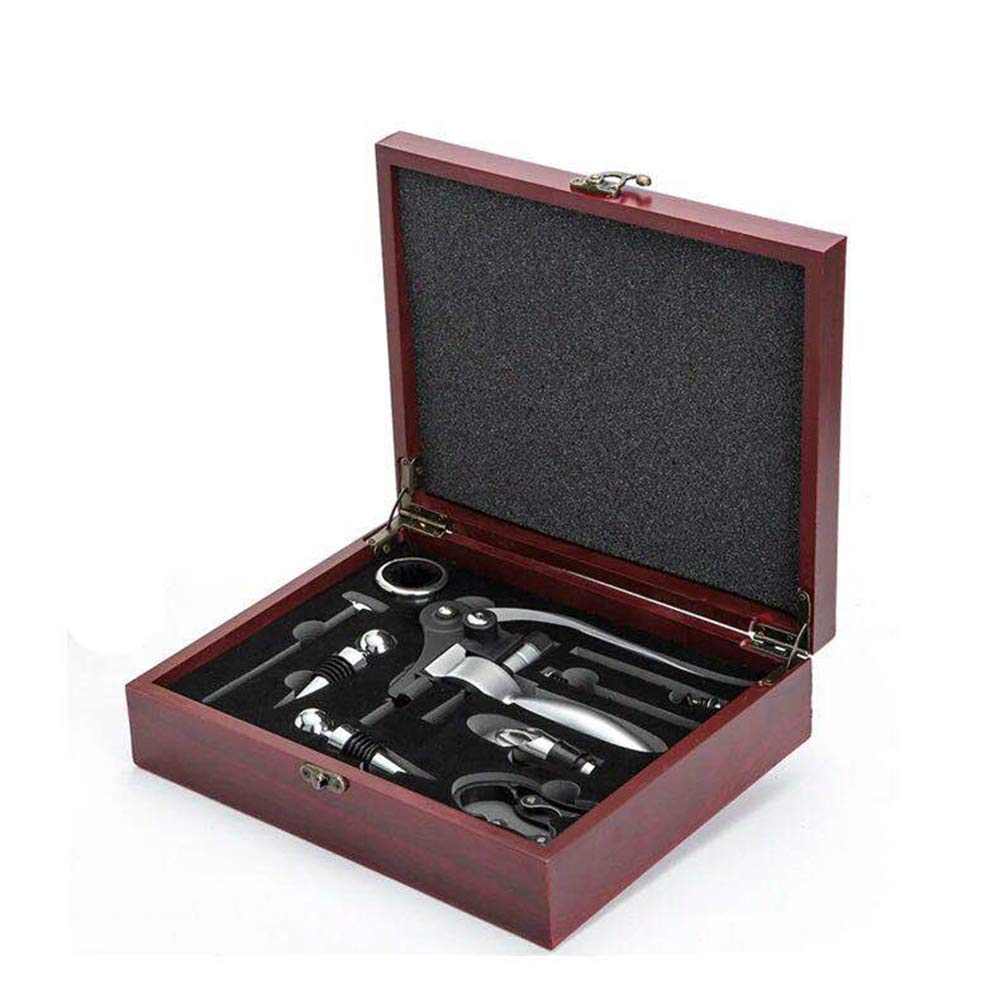 MRKU Set Manuale di cavatappi con apribottiglie e 9 Accessori Eleganti.