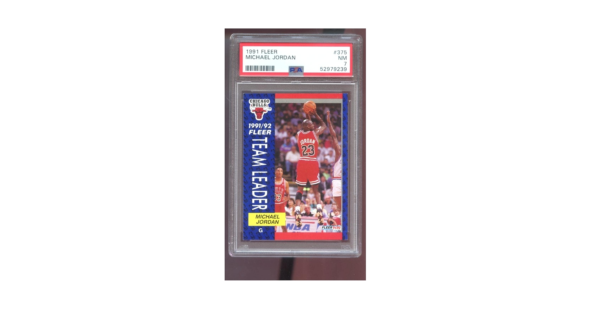Amazon.com: 1991-92 Fleer #375 Michael Jordan PSA 7 Graded