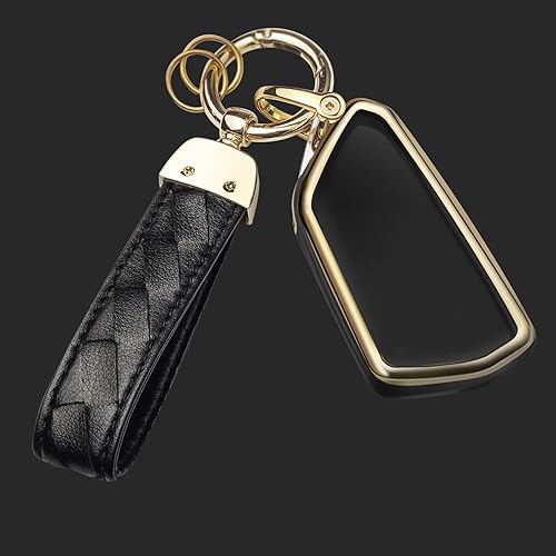 Miniatura 6 de Funda para llavero Volkswagen compatible con VW ID3 ID4 MK8 Golf GTI Skoda Octavia 2020 2021, funda de llave inteligente, Negro -