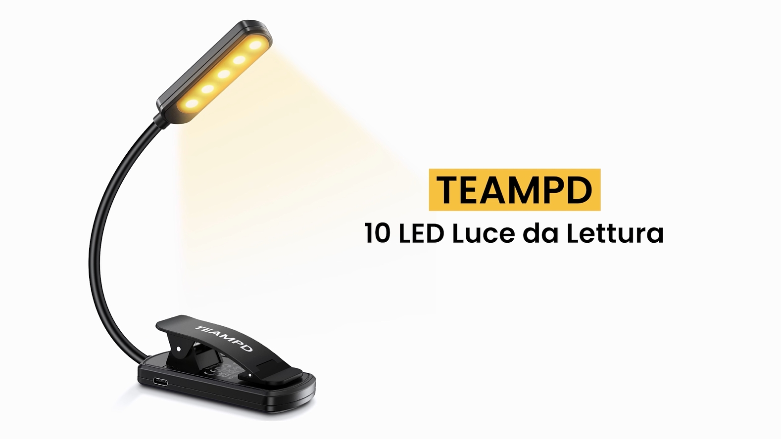 Luce LED USB Lampada Da Lettura USB Ricaricabile | Design Portatile Lampada Eye Care Flessibile per Power Bank Laptop Computer Scrivania Comodino Luce LED USB Lampada Da Lettura USB Ricaricabile | Design Portatile Lampada Eye Care Flessibile per Power Bank Laptop Computer Scrivania Comodino