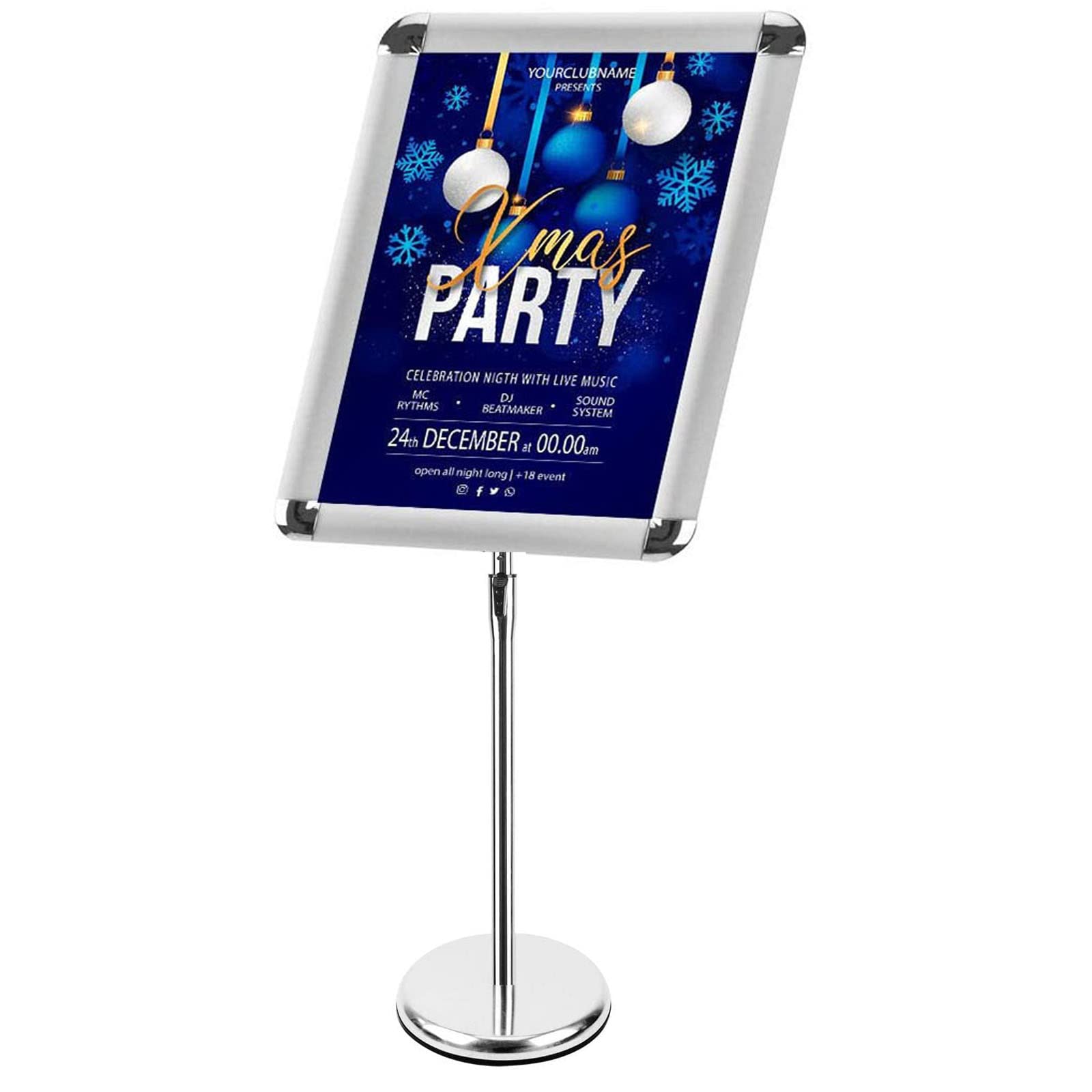 Support réglable pour affiche A3 idéal pour l'accueil et les menus