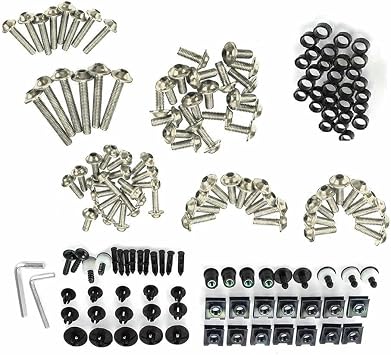 Motorcycle Fairing Bolt Kit Motorcycle Modified Parts for Yamaha YBR 125 YBR125 2005-2014 YBR 250 YBR250 2007-2012 2011 Windscreen Fasteners Screws Set