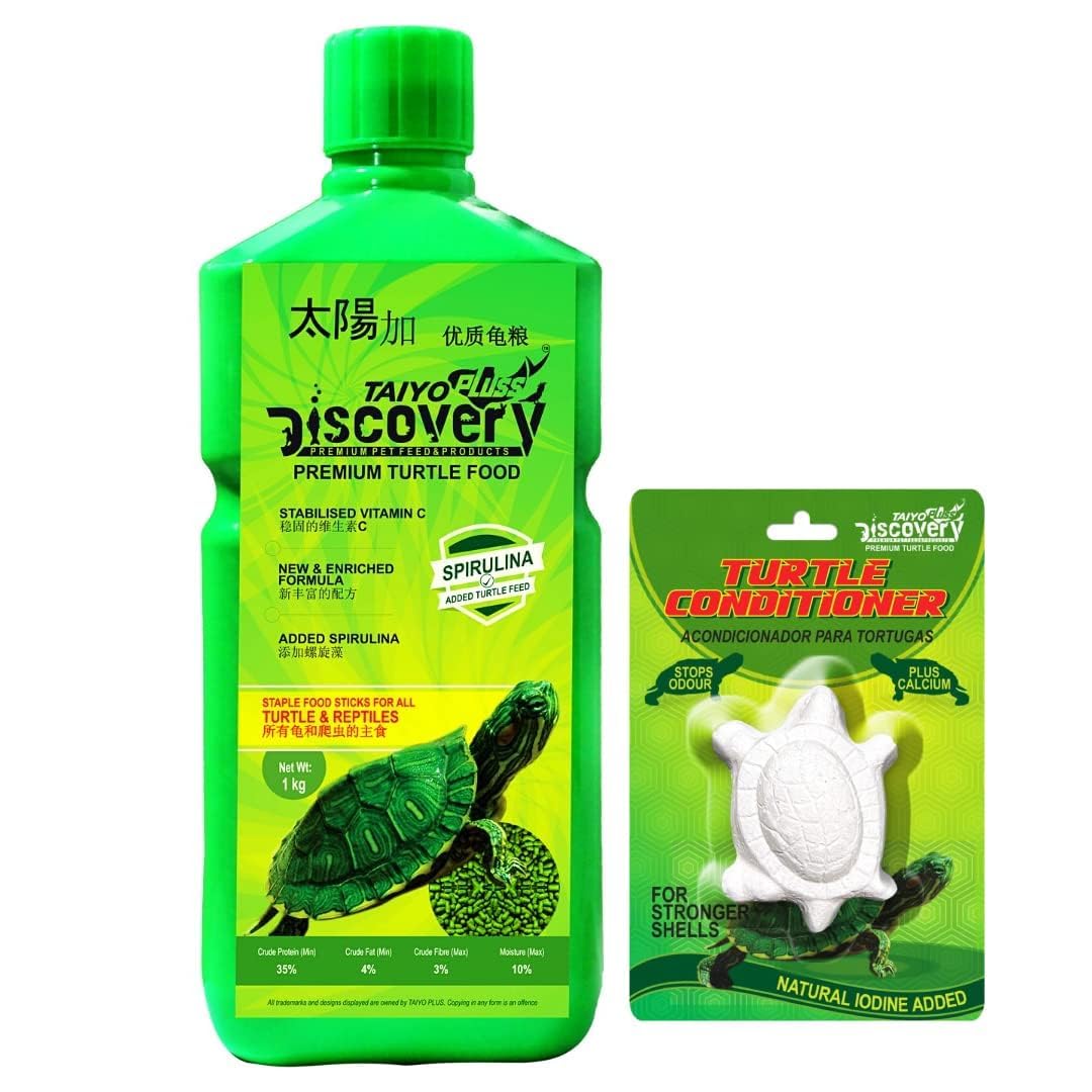 TED TABBIES Taiyo Pluss Discovery Premium Turtle Food Stick 1Kg Long Container With Free Turtle Conditioner By Ted Tabbies, For All Life Stages (B09NC4JQ96) Amazon Price History, Amazon Price Tracker