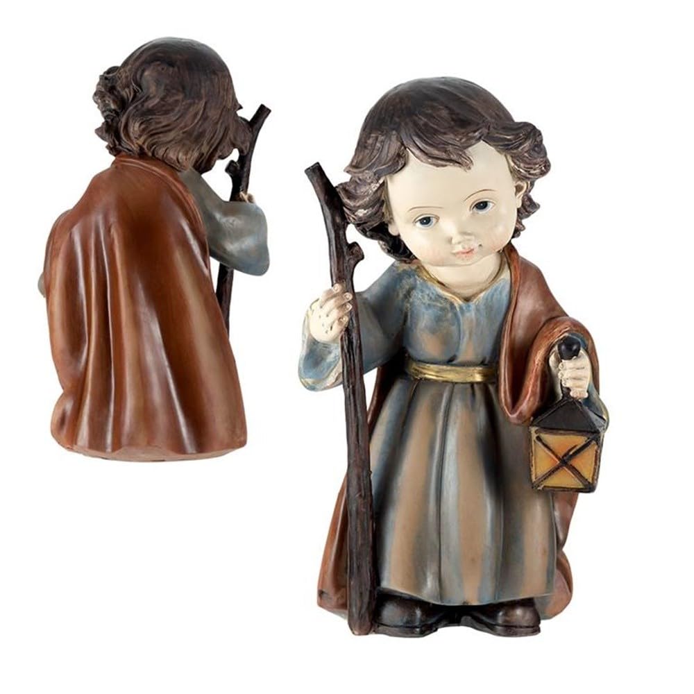 Misterio Nacimiento Navidad Belén Infantil 11 Piezas 18 cm. Figura Resina Sagrada Familia