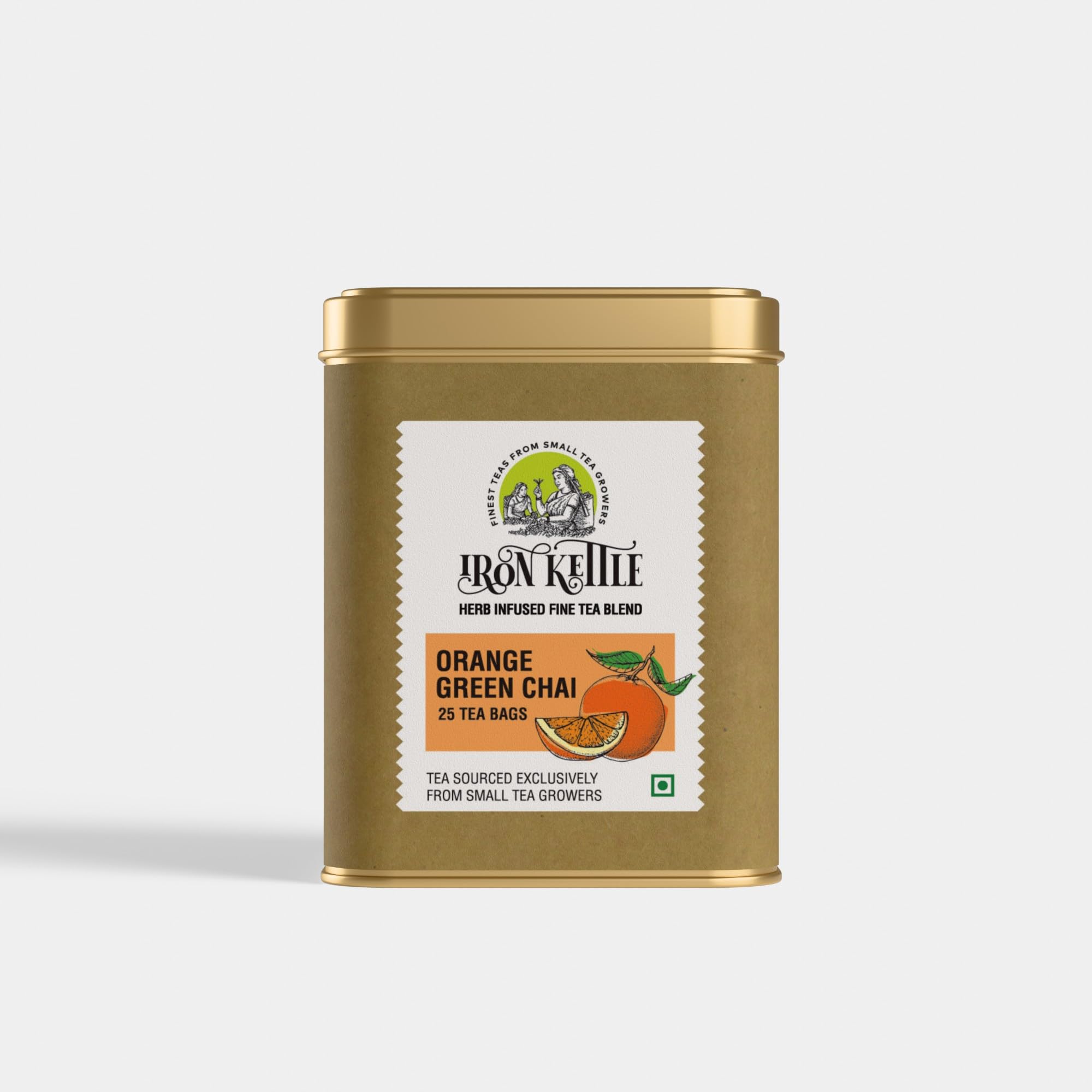 Iron Kettle Orange Green Tea | High Grown Green Tea bag blended with Orange, Peel & natural Orange extract | Sourced exclusively from small tea growers with higher fine leaf count | 25 Tea bags (B0C2Z2VNCP) Amazon Price History, Amazon Price Tracker
