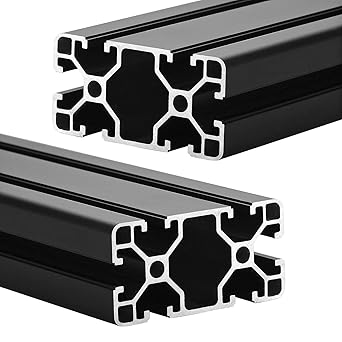 4080 T Slot Aluminum Extrusion for 3D Printer Parts and CNC DIY Black 500mmX2