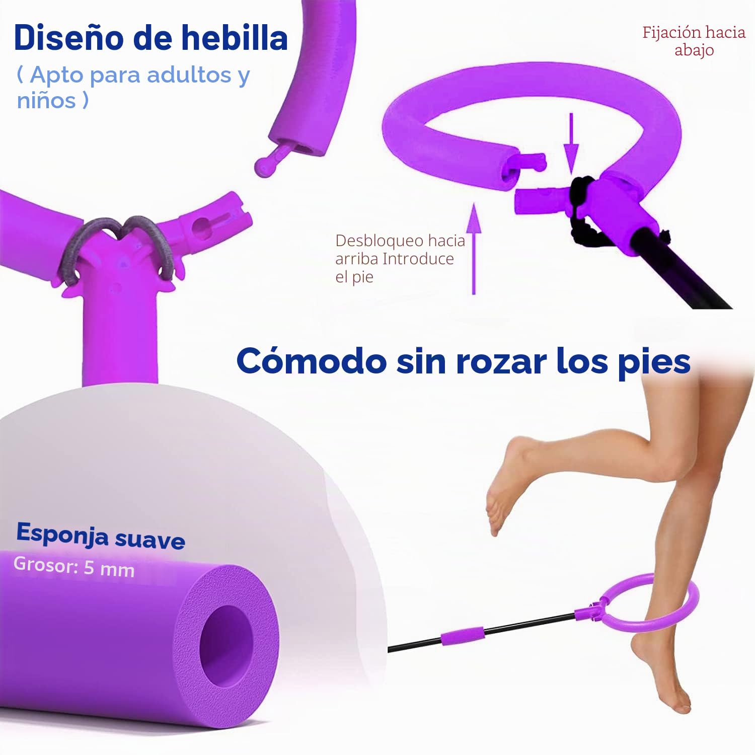 Shine Bola de Salto de Tobillo LED Intermitente - Anillo Plegable Colorido Flash para Niños