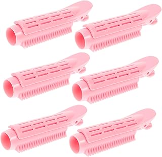 SOESFOUFU 6 Peças Rolos De Cabelo Crimper Rolos De Cabelo Rolos De Cabelo Crimper Ferramenta De Cabelo Clipes De Cabelo Para Rolos Clipes Para Rolos Franja Rolo De Cabelo Clipes De Volume