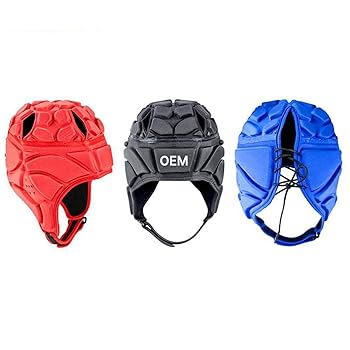 Casco Da Rugby, Casco Imbottito Morbido In Spugna EVA Casco Da Football Traspirante Casco Da Rugby Regolabile Per Giovani Bambini Adulti, Comodo Da Indossare (S