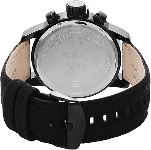 Miniatura 4 de Invicta 1517 I Force Collection Reloj de acero inoxidable y correa de tela para hombre Negro Estándar 1517