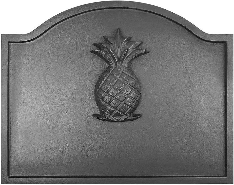 Minuteman International Pineapple Cast Iron Fireback, Large