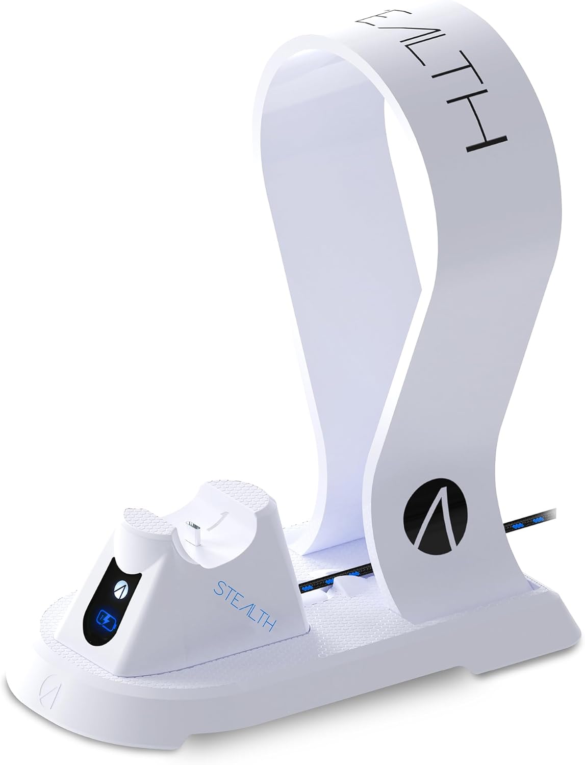 Stealth SP-C60 V White Charging Station with Headset Stand for PS5 Includes 2M Premium Braided Play and Charge Cable 3 61jCb9c4MNL. AC SL1500