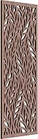 EkenaMillwork Ortonville Walnut Fretwork Wood Wall Panels 9 3/8"W x 24 3/8"H - Decorative Trim for Walls, Ceilings, Cabinets