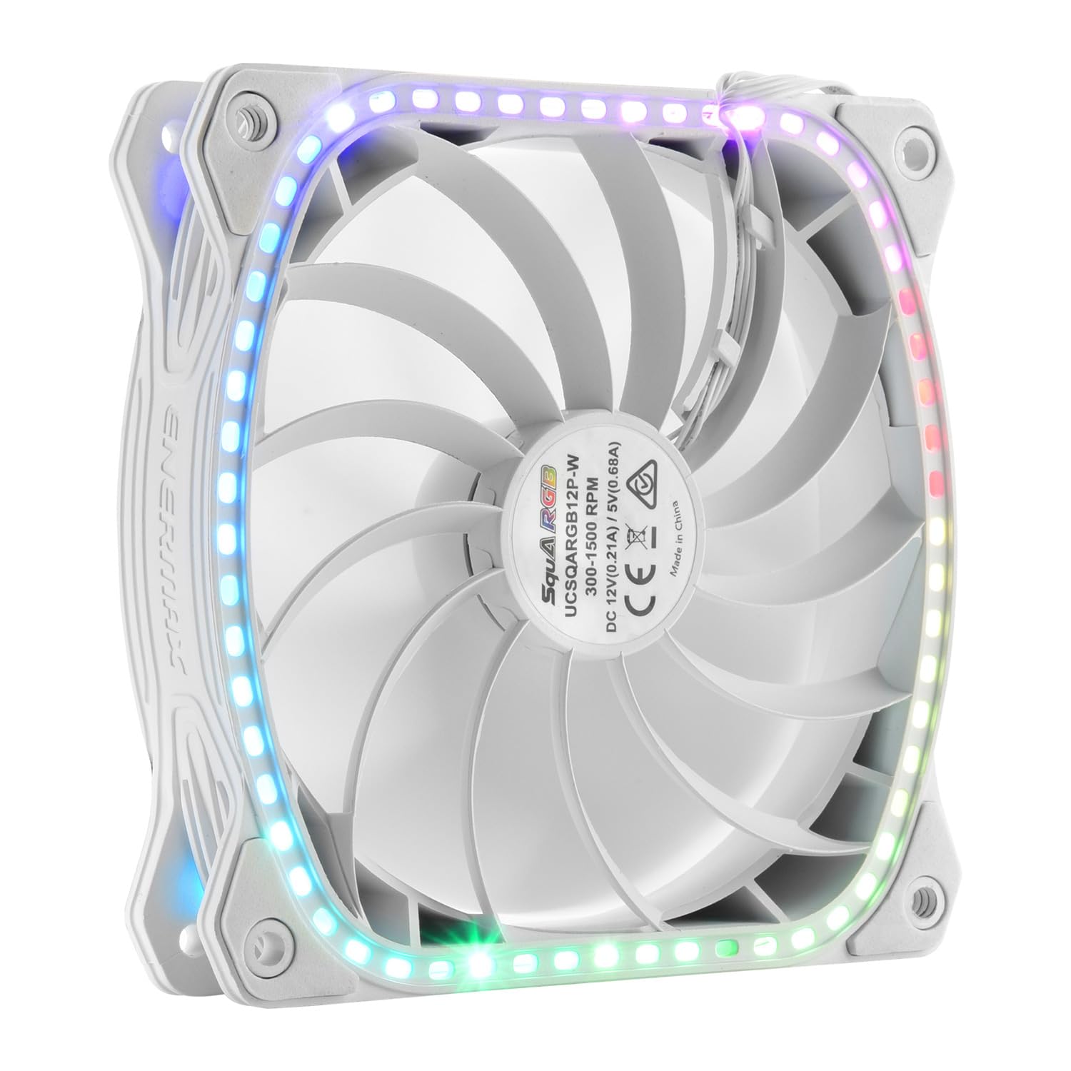 Enermax SquA RGB Gehäuselüfter 120 mm weiß