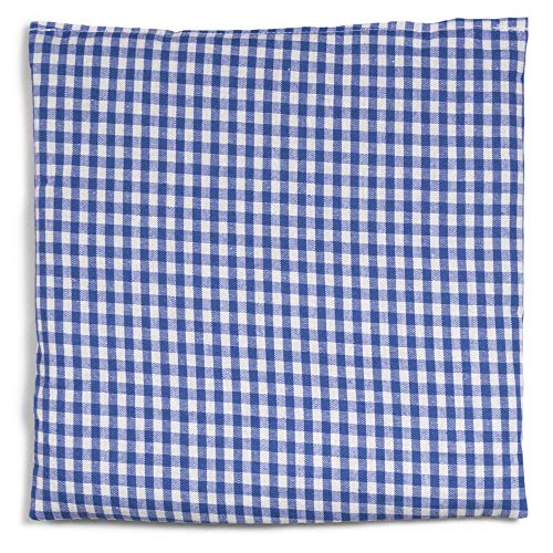 Cojín de hueso de cereza 19 x 19 cm, cojín térmico y prensa fría, bolsa de semilla de cereza para microondas, horno, congelador