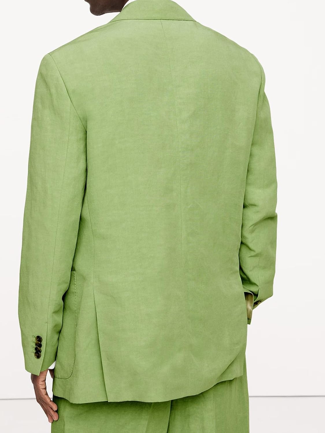 VENNYNG Men‘s Double Breasted Linen Cotton Blend Blazer Lightweight Sport Coat Breathable Summer Formal & Smart Casual Jacket