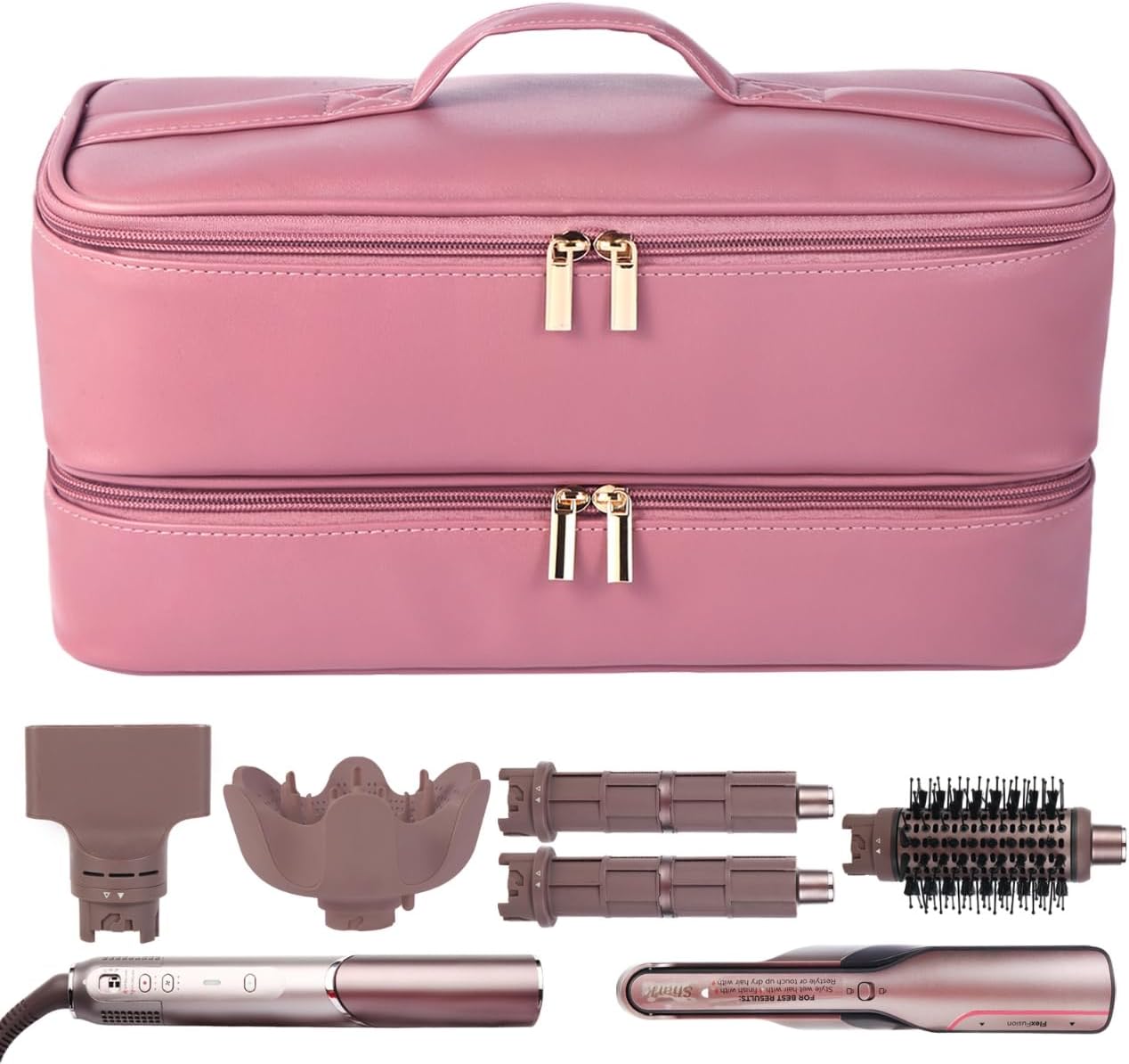 Double Layer Travel Case for Shark Flex Fusion, Flexfusion Storage Bag for HD641S HD641 HD642 HD642S, Carrying Case Compatible With Dyson Airwrap Shark Flexstyle (deep purple) Double Layer Travel Case for Shark Flex Fusion, Flexfusion Storage Bag for HD641S HD641 HD642 HD642S, Carrying Case Compatible With Dyson Airwrap Shark Flexstyle (deep purple)