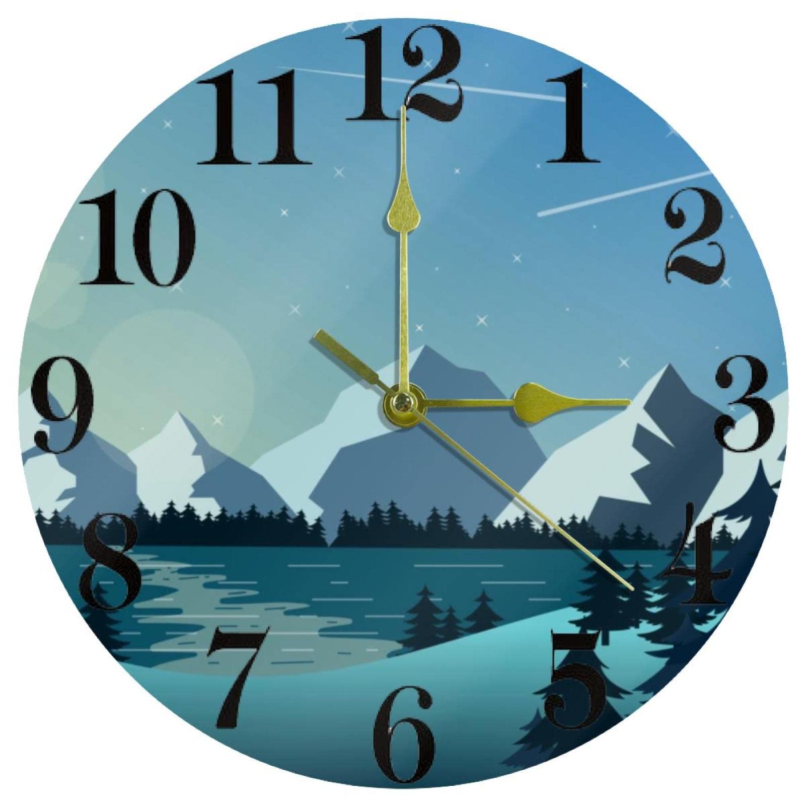 Horloge murale à quartz avec grand cadran précis pour une clarté haut de gamme