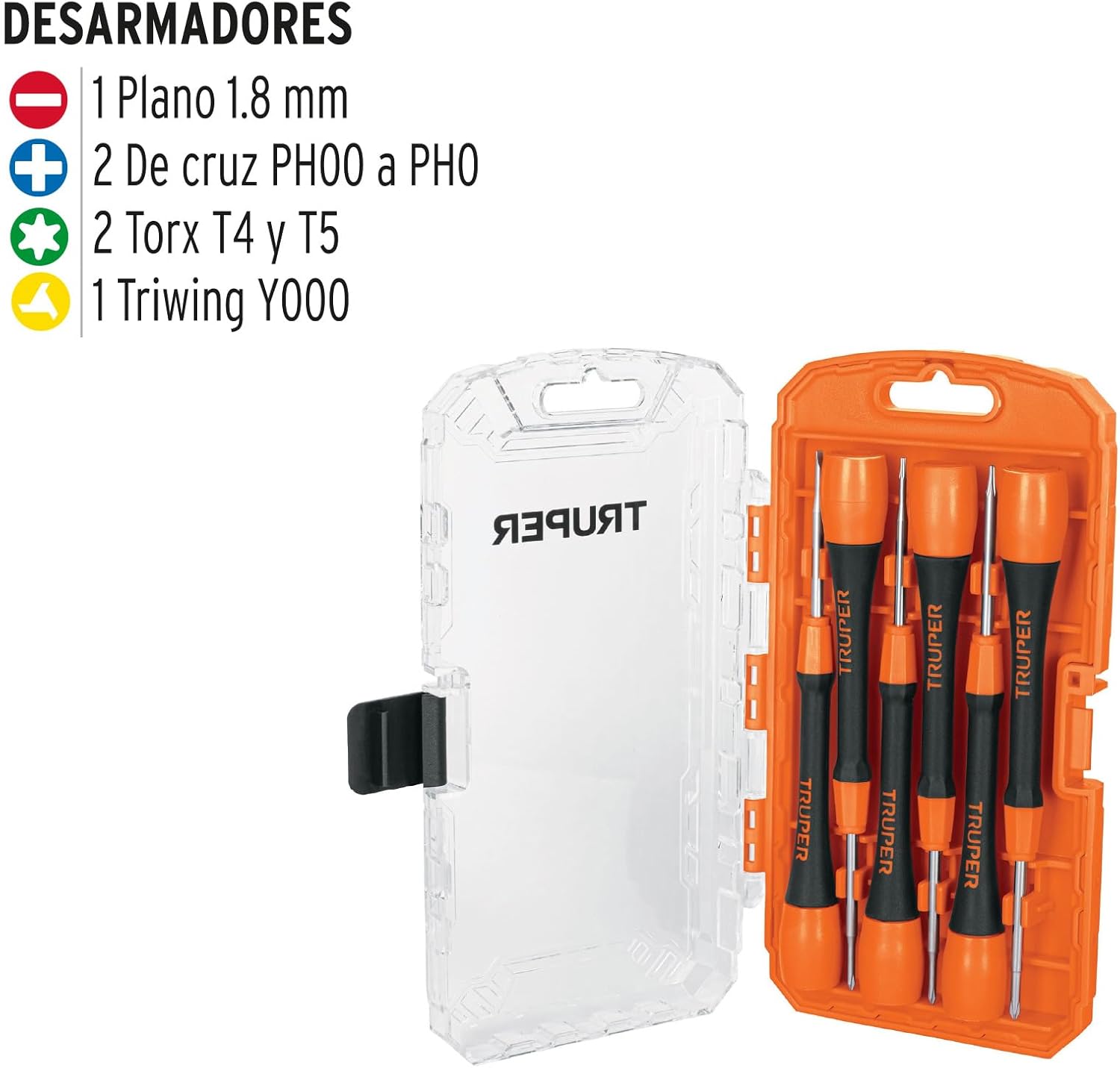 TRUPER JOY-6 6-Pc Precision Screwdriver Set