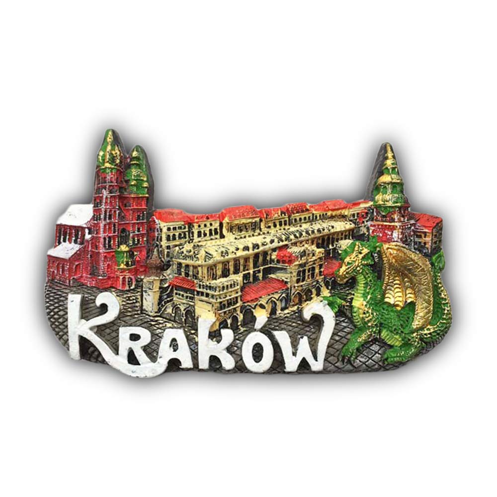 Wedarego Krakow Poland 3D Refrigerator Magnet Tourist Souvenirs Stickers,Home & Kitchen Decoration Poland Fridge Magnet From China