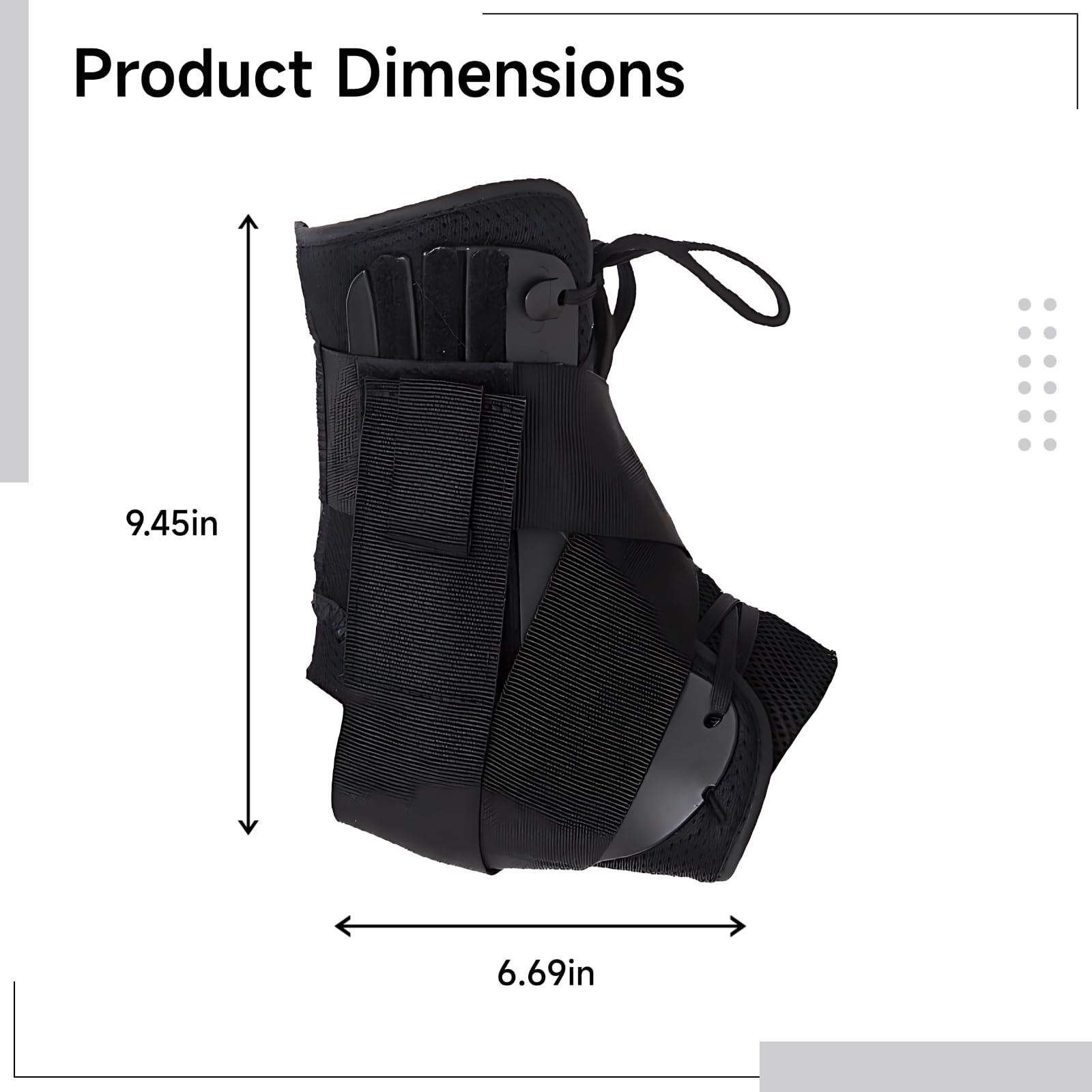 Genérico Tobillera Ajustable, para Deporte y Caminar a Diario, con Correas Ajustables, 2 Pcs, Modelo CJDW1174