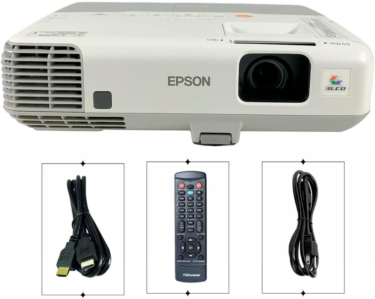 Epson PowerLite 95 3LCD XGA 2600 Lumen Projector (V11H383020)