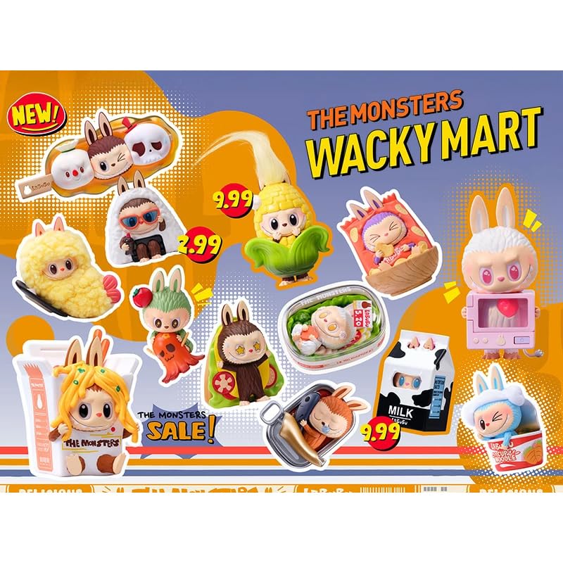 THE MONSTERS wacky mart ワッキーマート　フィギュア Amazon.co.jp: 【単品 正規品・未開封】 POPMART THE MONSTERS