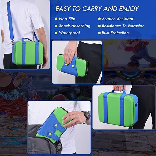 Miniatura 3 de Funda de almacenamiento compatible con el sistema Nintendo Switch bonita y de lujo bolsa de transporte protectora rígida para consola Nintendo