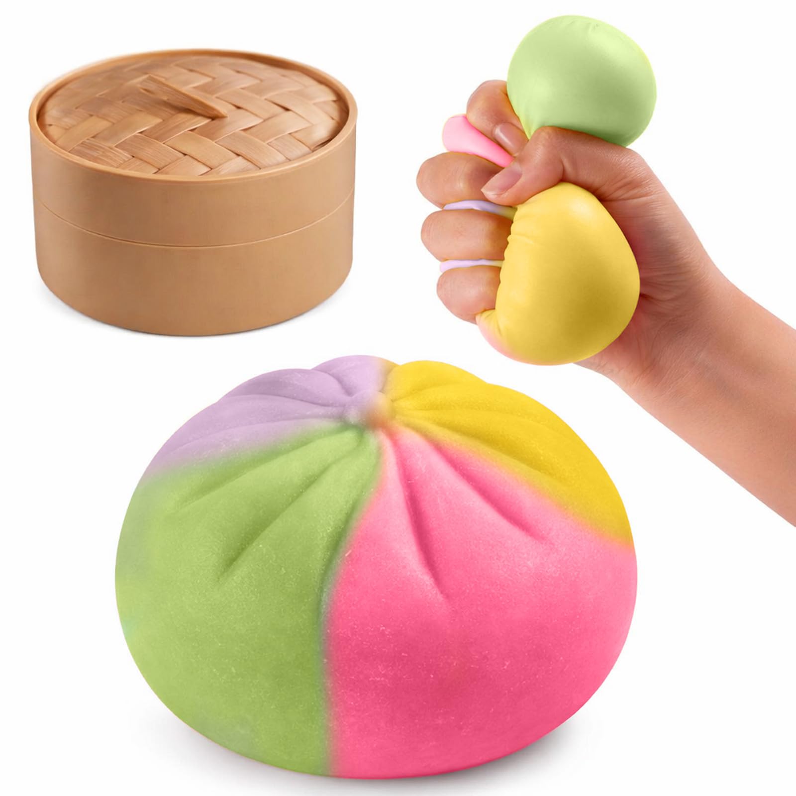 Glitter D๐ฎm๐ฉling ๐๐ชu๐ข๐ฌh๐ฒ Toy with Steamer Box, S๐ฅo๐ฐ ๐i๐ฌing ๐o๐t S๐ช๐ฎe๐z๐ Ball ๐en๐ฌ๐จr๐ฒ ๐
๐ขd๐ ๐t Toy, Cute ๐a๐จ ๐u๐ง C๐l๐ฆing ๐
idg๐๐ญ Gift for Adult Teen (Gold Sequins) โ image 1