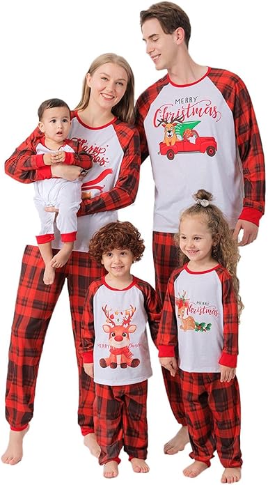 pijamas rojos de navidad