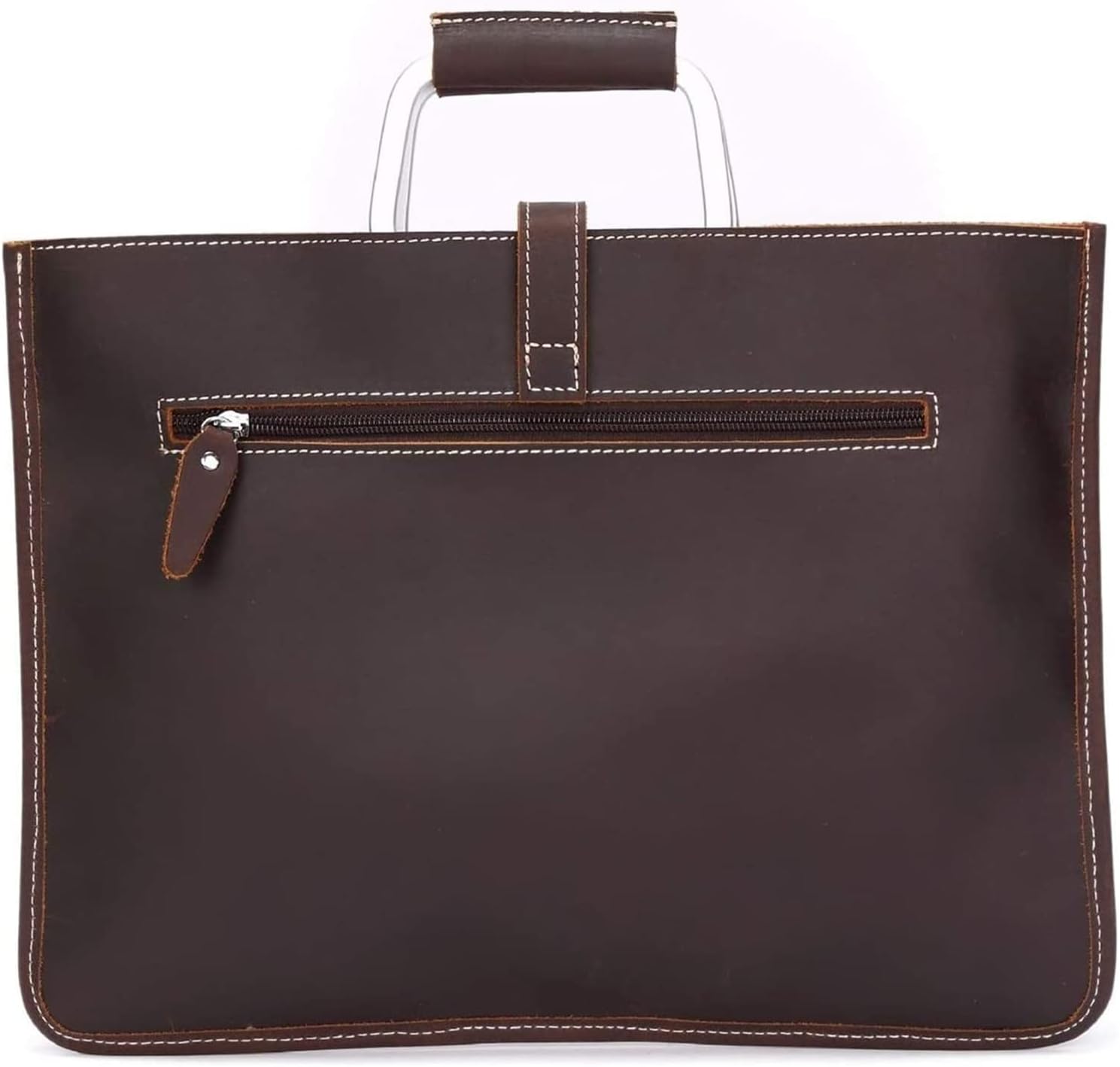 Leather Briefcase Classic Tablet Business Bag 13.3 Inch Laptop Messenger bag