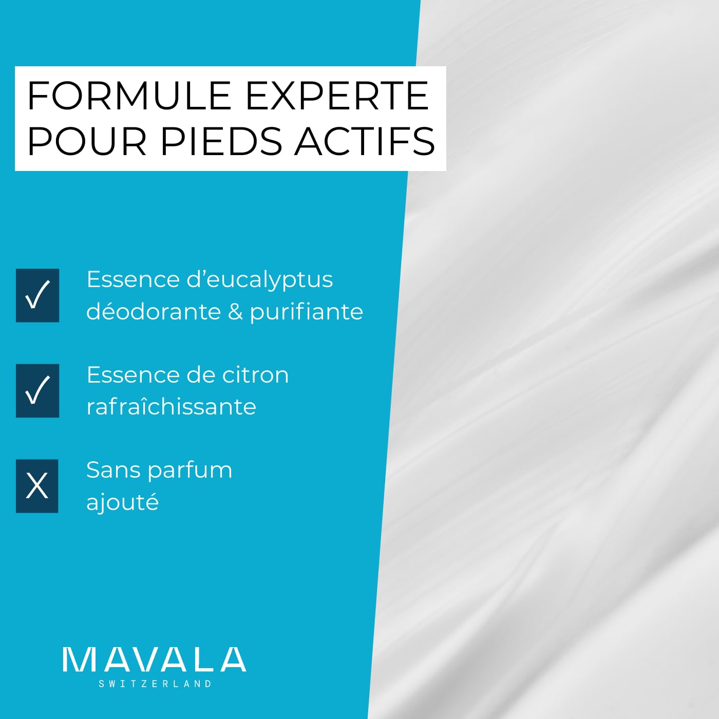 Mavala - Concentrato Bagno dei piedi - Trattamento deodorante e tonificante - Preparazione alla Pedicure - Azione emolliente - Profumo essenza eucalipto e limone - 75 ml