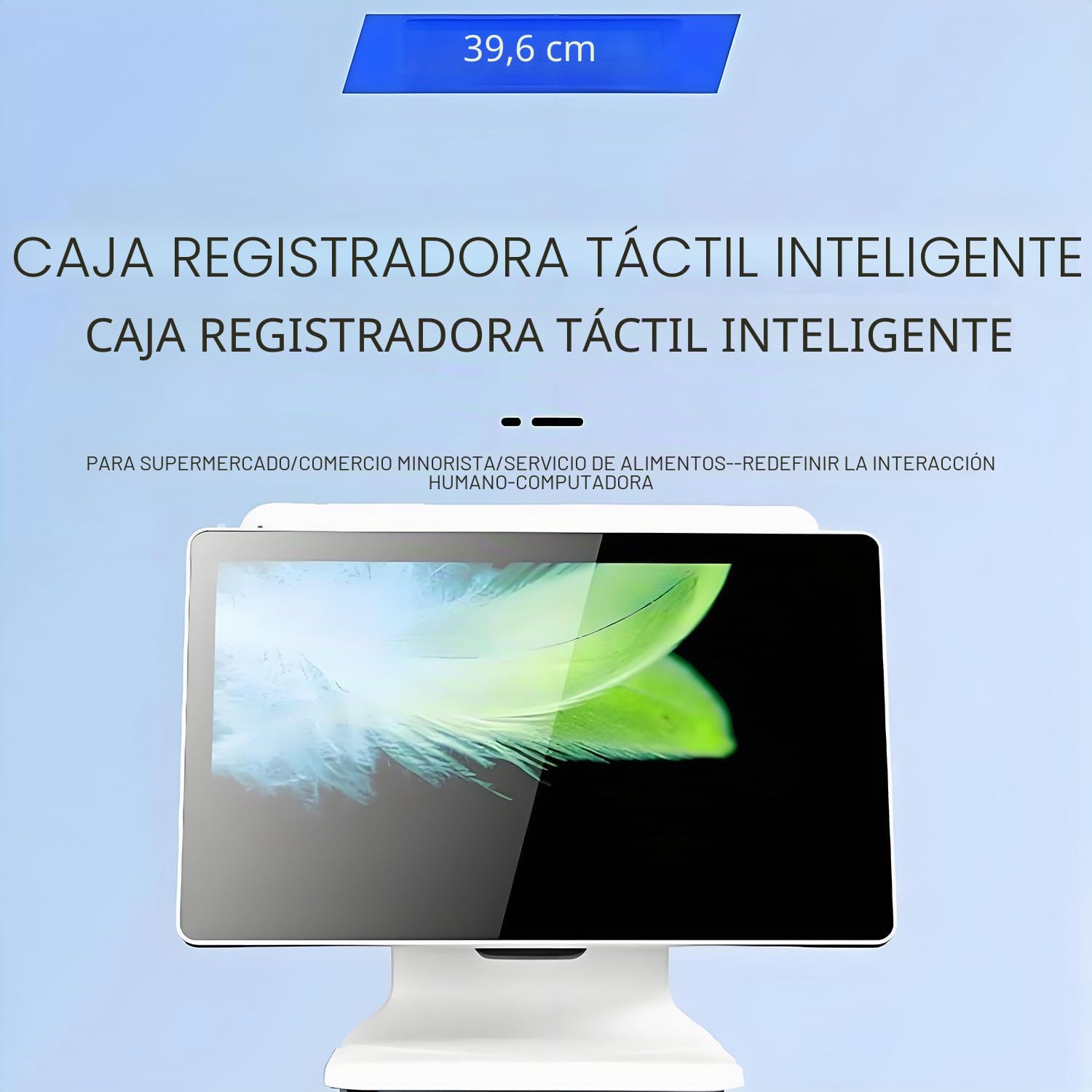 Sistemas TPV, Caja registradora con Pantalla táctil de 15,6", CPU N2930, 4 GB de RAM, 64 GB de SSD, Windows 10. Ideal para comercios, restaurantes, cafeterías, Clubes y farmacias SingleScreen