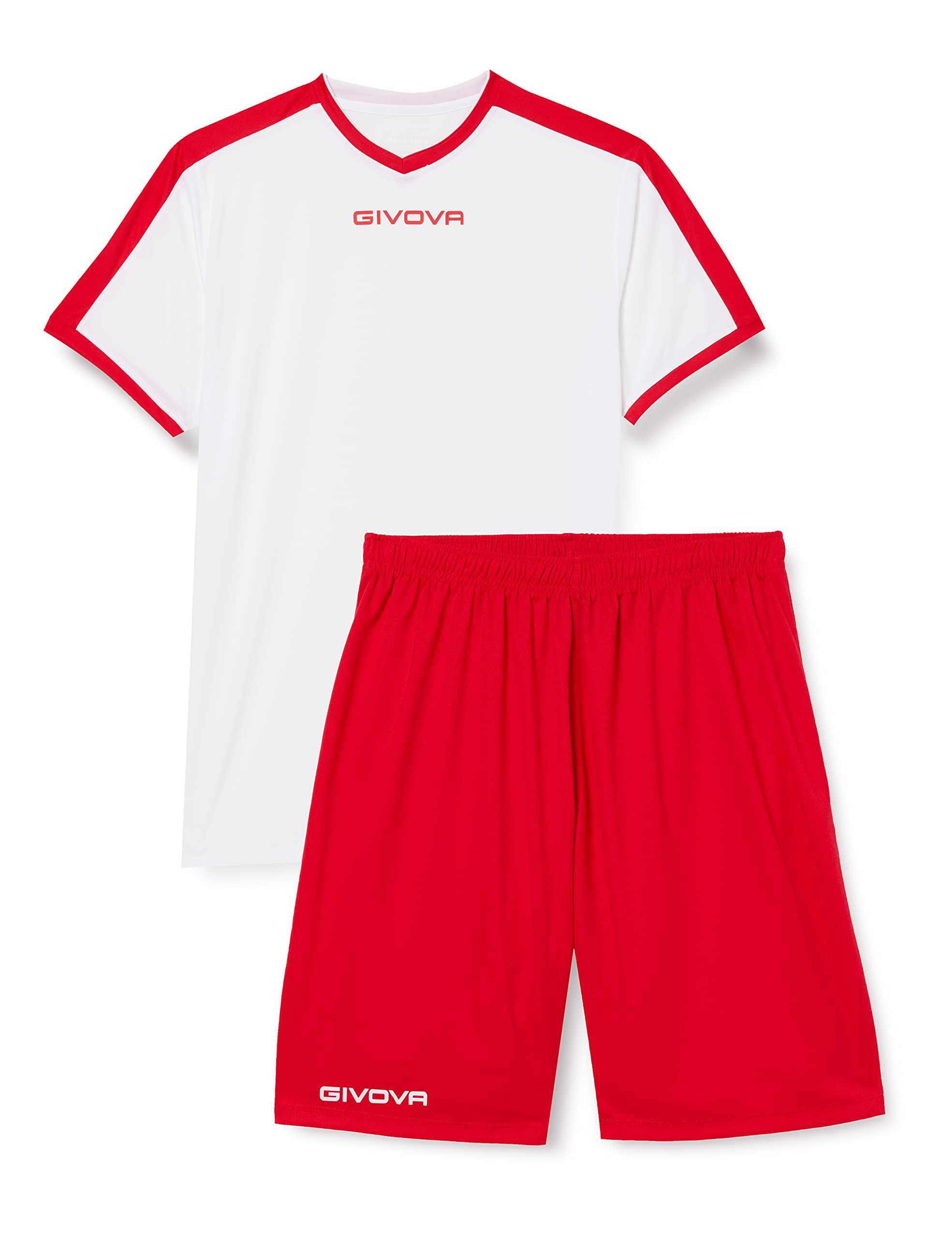 Givova, kit revolution, white/red, 3XS