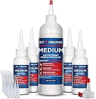 Vista 8 de Starbond EM-150 Medium - Adhesivo instáneo premium CA (cianoacrilato), súper pegamento, para carpintería, pasatiempos, lapidarios, uñas acrílicas