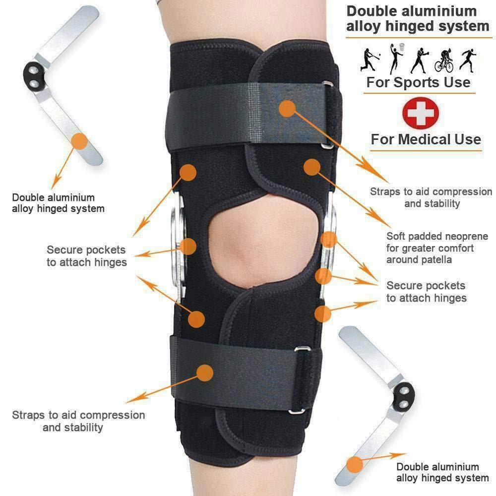 Soporte de Rodillera de rótula Abierta, estabilizadores Laterales de compresión, para ACL hinchado, Lesiones de menisco, Artritis, tendinitis
