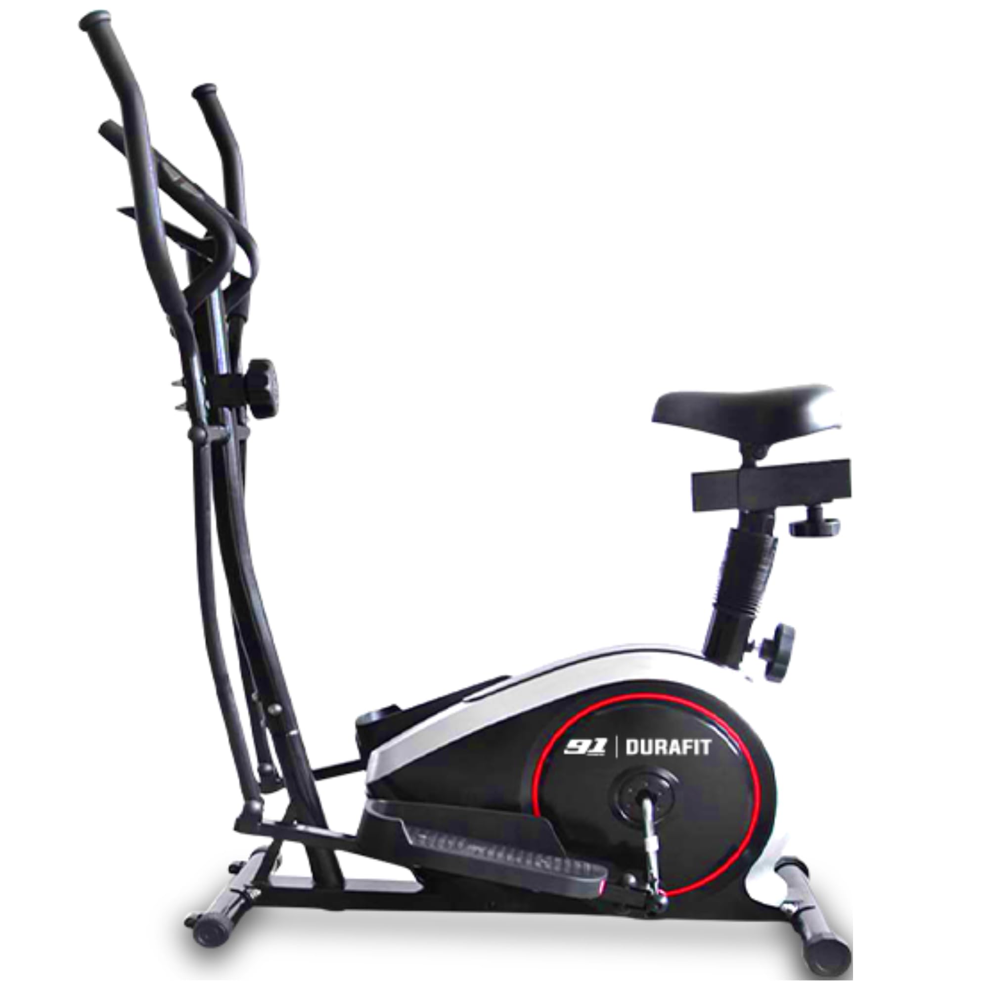 Durafit Elliptical Cross Trainer | Home Workout | Max. User Weight 100 Kg | LCD Display Elliptical Trainers