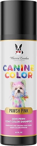 Warren London - Champú de color para perros Canine Color Semi Permanente, una opción de mayor duración para teñir el pelo de los perros  Tinte