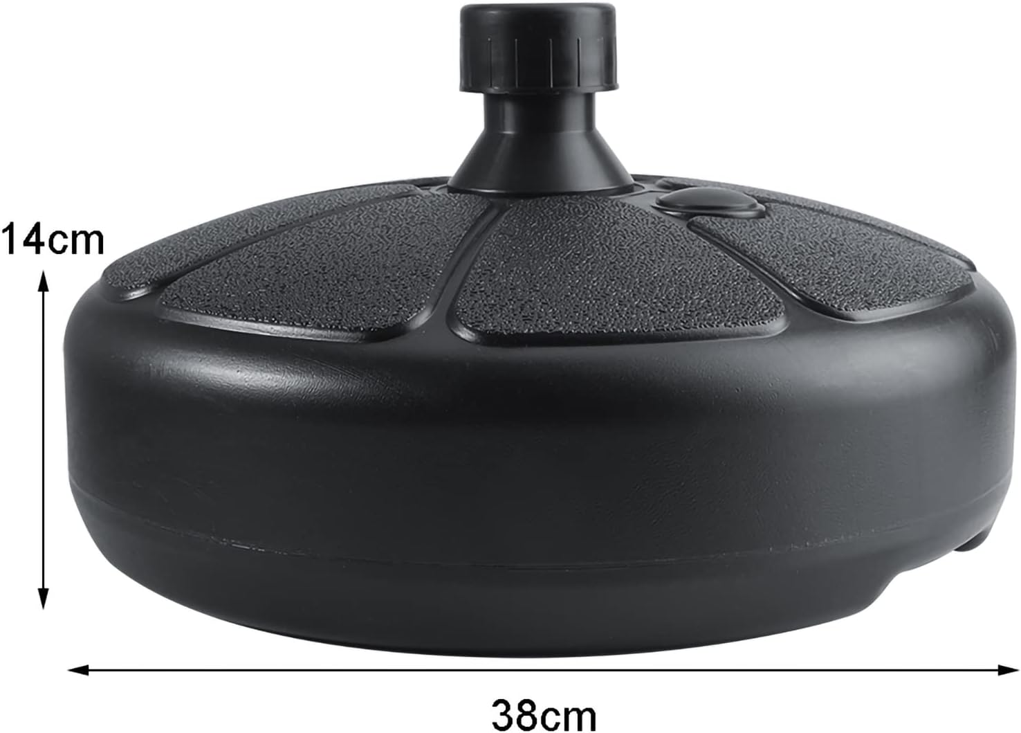 Ymiko Patio Umbrella Base, Plastic Patio Stand Umbrella Stand Outdoor with water or sand for added weight, providing robust stability in windy conditions for home and commercial use