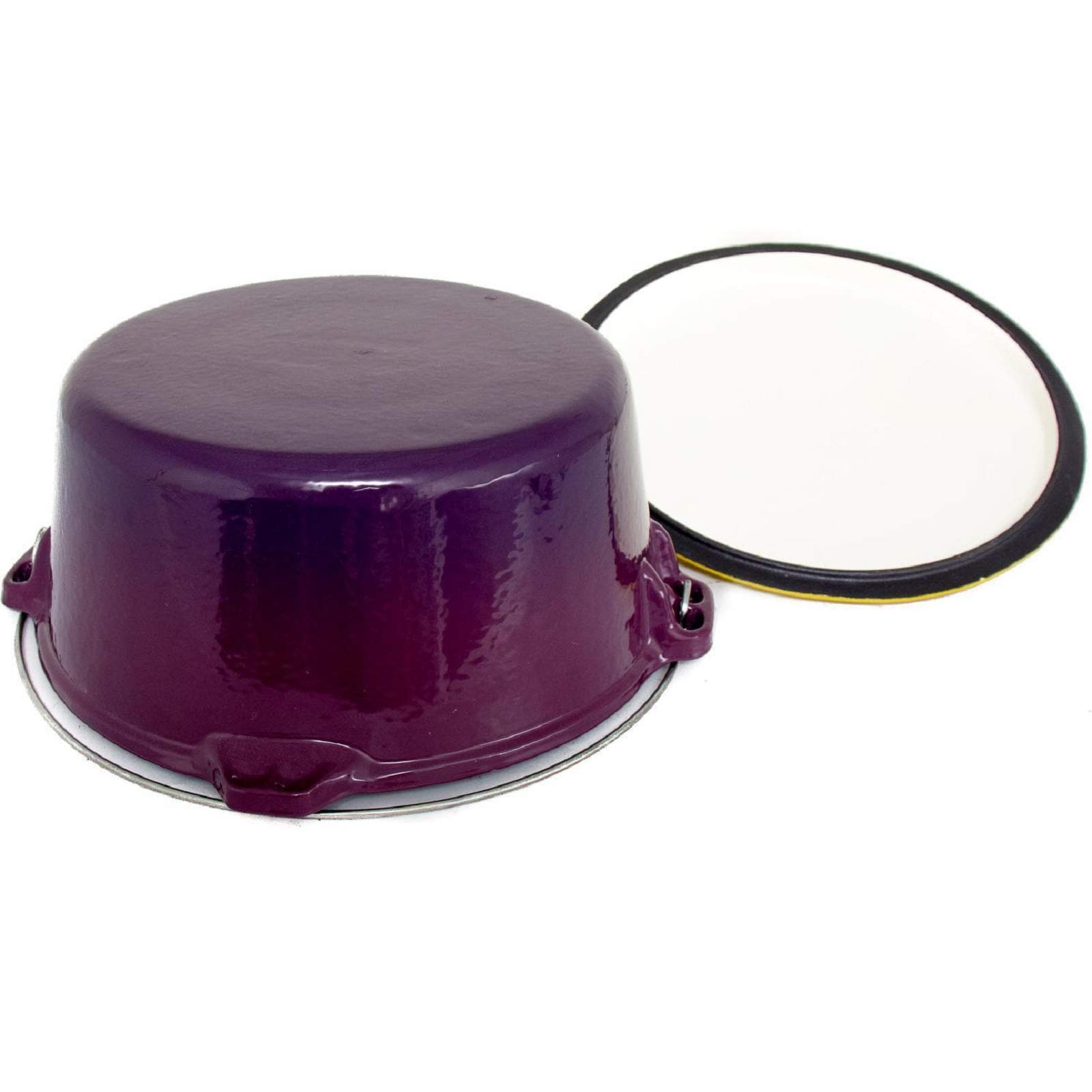 6 Qt. Enamel Cast Iron Dutch Oven - Purple & Gold -10487APG