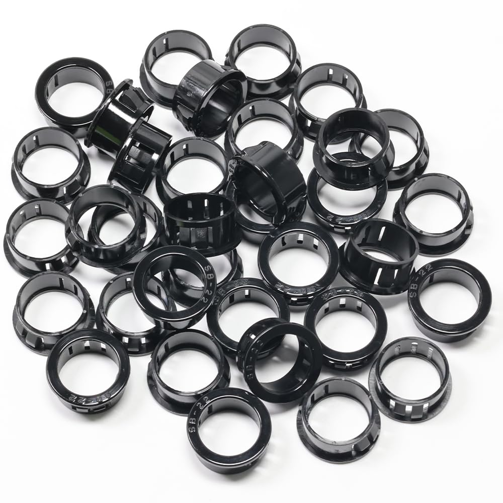 EASYEAH Black Snap-in Grommets - Cable Protection -17