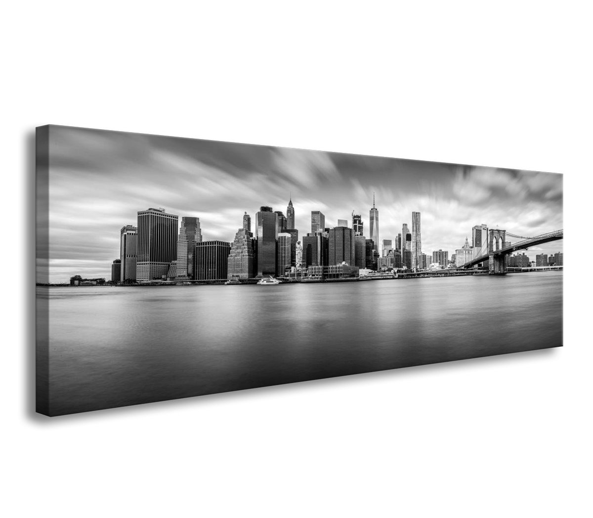 Tableau Toile New York 120 X 40 Cm Prêt à Accrocher - Impression Numérique Sur Toile, Marque Visario, Livraison Immédiate