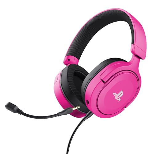 GXTrust Forta Cuffie PS5 Cablate Licenza Ufficiale PlayStation 5, Rosa