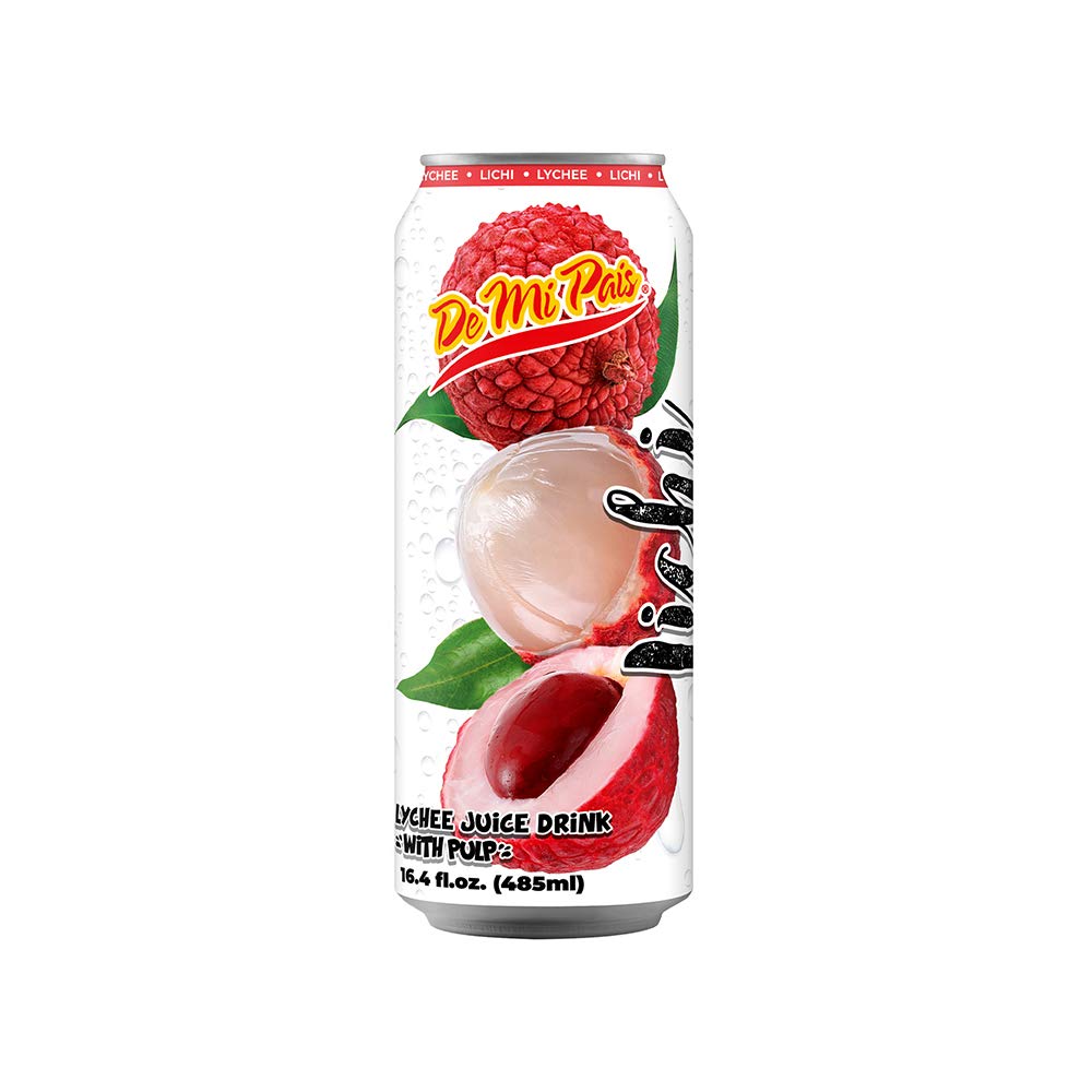 Amazon.com : De Mi Pais Lychee Drink with Pulp 16oz / Bebida de