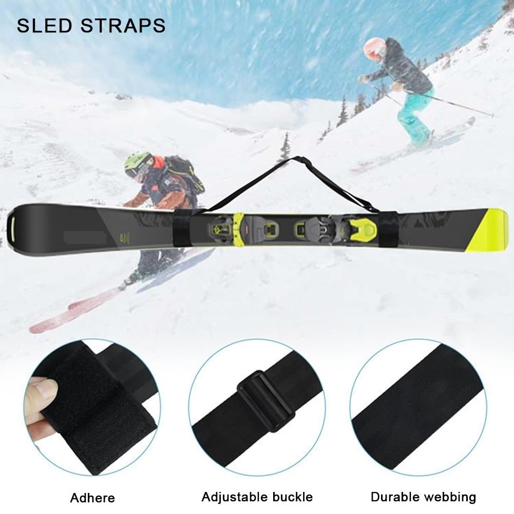 Torby na buty narciarskie Pasek do noszenia kijków narciarskich, regulowany, na ramię, uchwyt, hak, snowboard, pętla, akcesoria narciarskie torba bagażowa