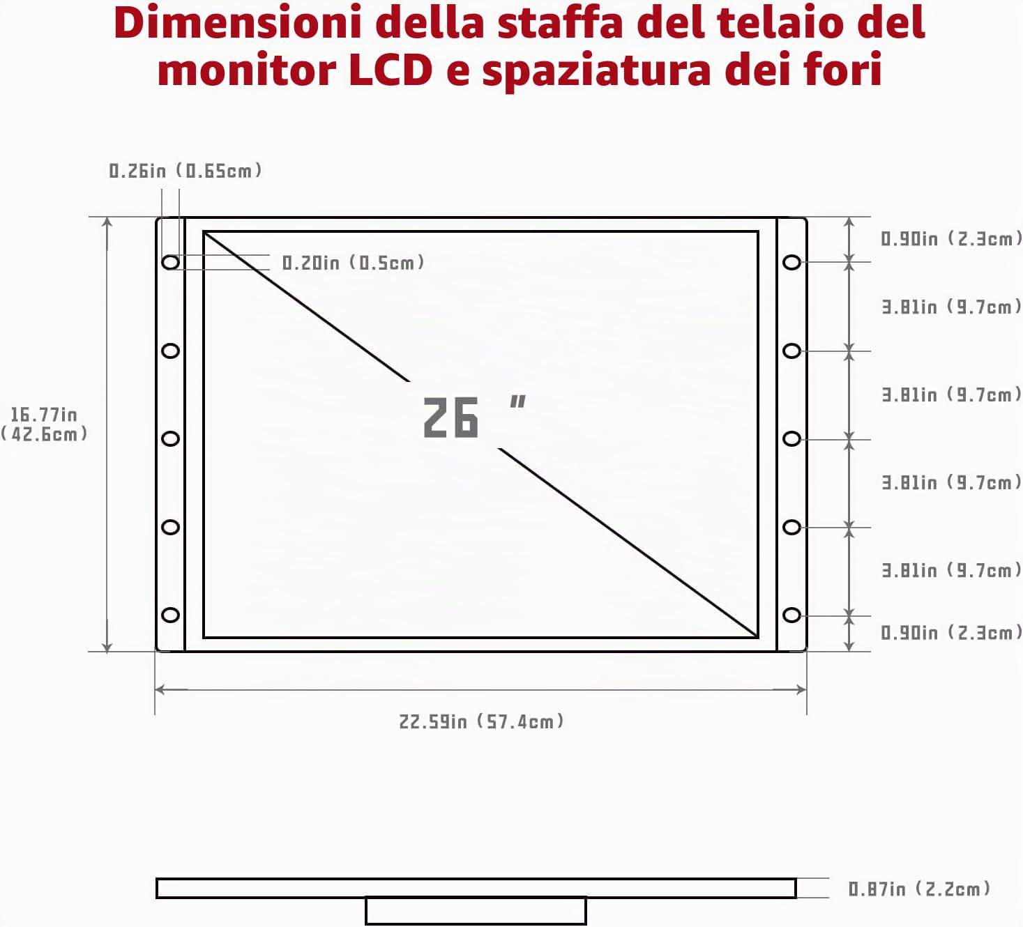 UNICO Arcade Monitor, Schermi intercambiabili per ARCADE 1UP e altri giochi arcade retrò, Display LCD 4:3, Ingresso CGA/EGA/HDMI/VGA Home arcad, Accessori Arcade di facile installazione - 26 pollici