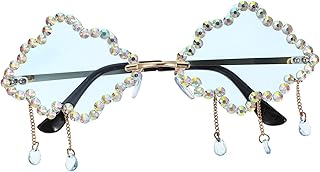 1 Par De Óculos De Sol Nuvem Decoração Vintage Óculos Vintage Decoração Com Strass Óculos De Sol Sem Aro Óculos De Sol Nuvem Óculos De Festa Discoteca Óculos De Nuvem Delicados