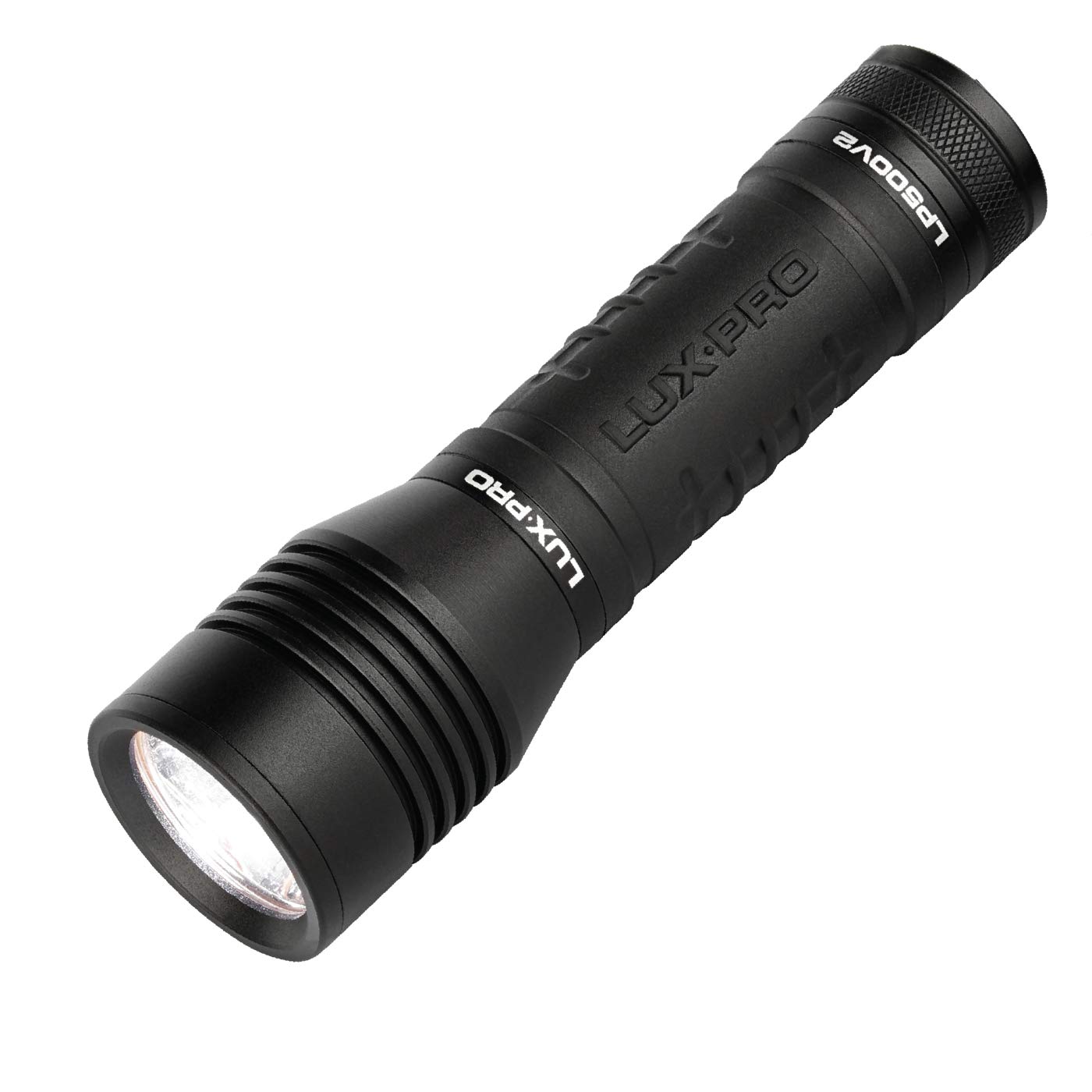 LUXPRO High Lumen CREE LED Tactical Handheld Flashlight with TackGrip, LP500V2