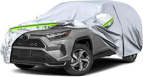 Fundas impermeables para automóvil de repuesto para Toyota RAV4 2013-2025, 6 capas para todo tipo de clima, ajuste personalizado, con puerta con