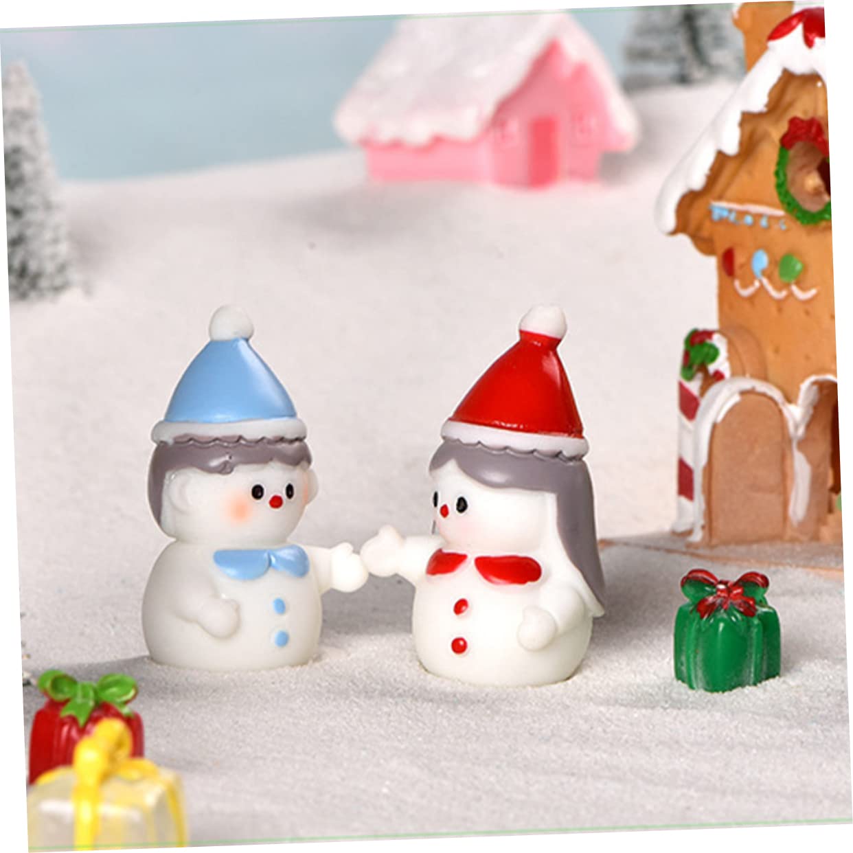 Alipis 32 Uds Muñeco De Nieve De Resina Estatua De Muñeco De Nieve De Vacaciones Estatuilla De Muñeco De Nieve Coleccionable Adornos De Mesa De Navidad Centro De Mesa De Invierno Pequeña